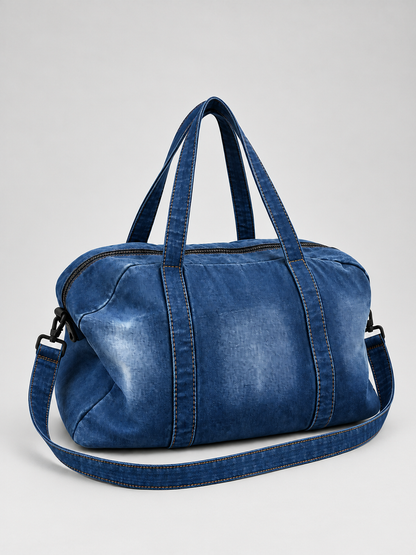 Denim Duffle Bag