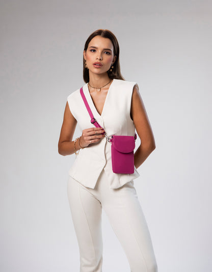 BUY 1 GET 1 BugB Fuchsia Pink Mobile Sling Bag