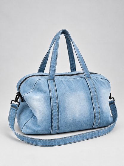 Denim Duffle Bag