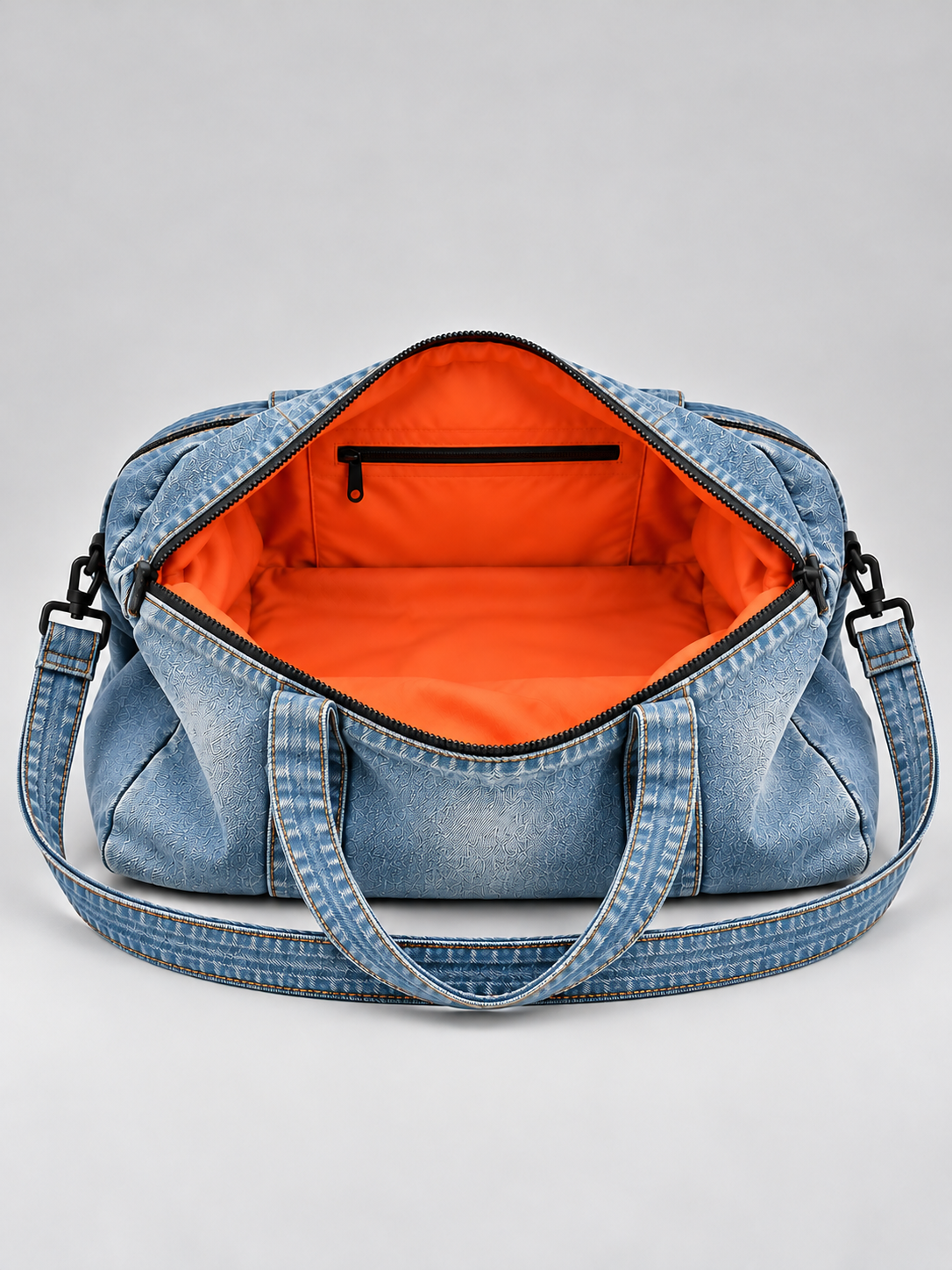 Denim Duffle Bag