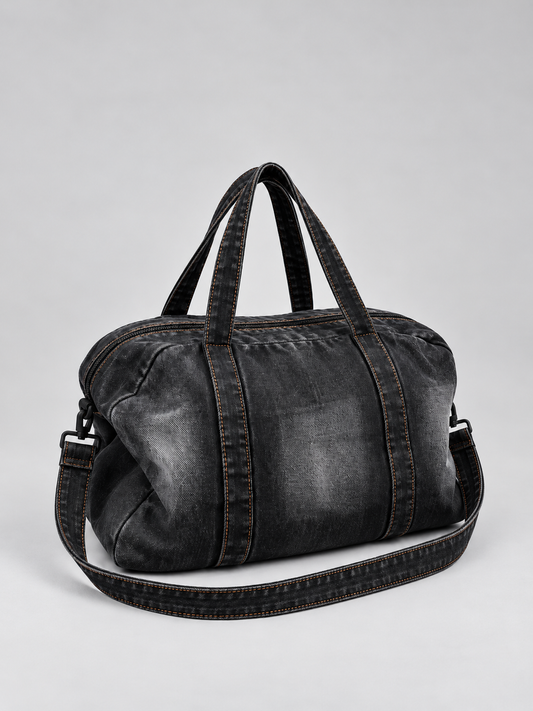 Denim Duffle Bag