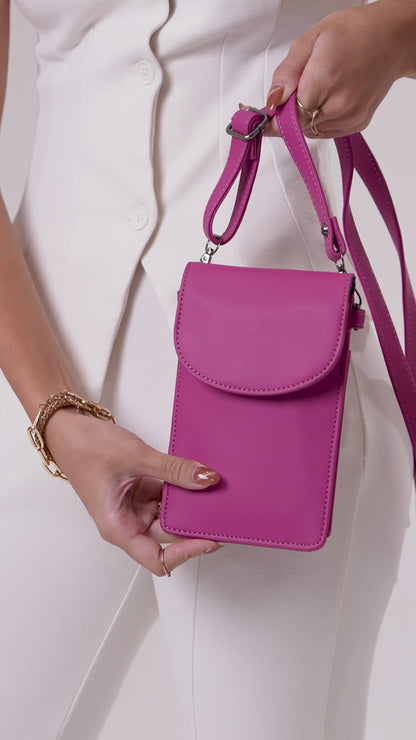 BUY 1 GET 1 BugB Fuchsia Pink Mobile Sling Bag